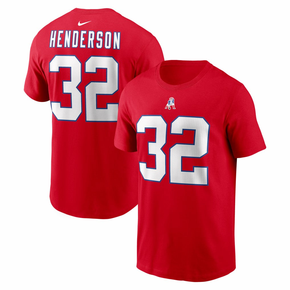 New England Patriots TreVeyon Henderson  Name & Number T-Shirt | NFL New