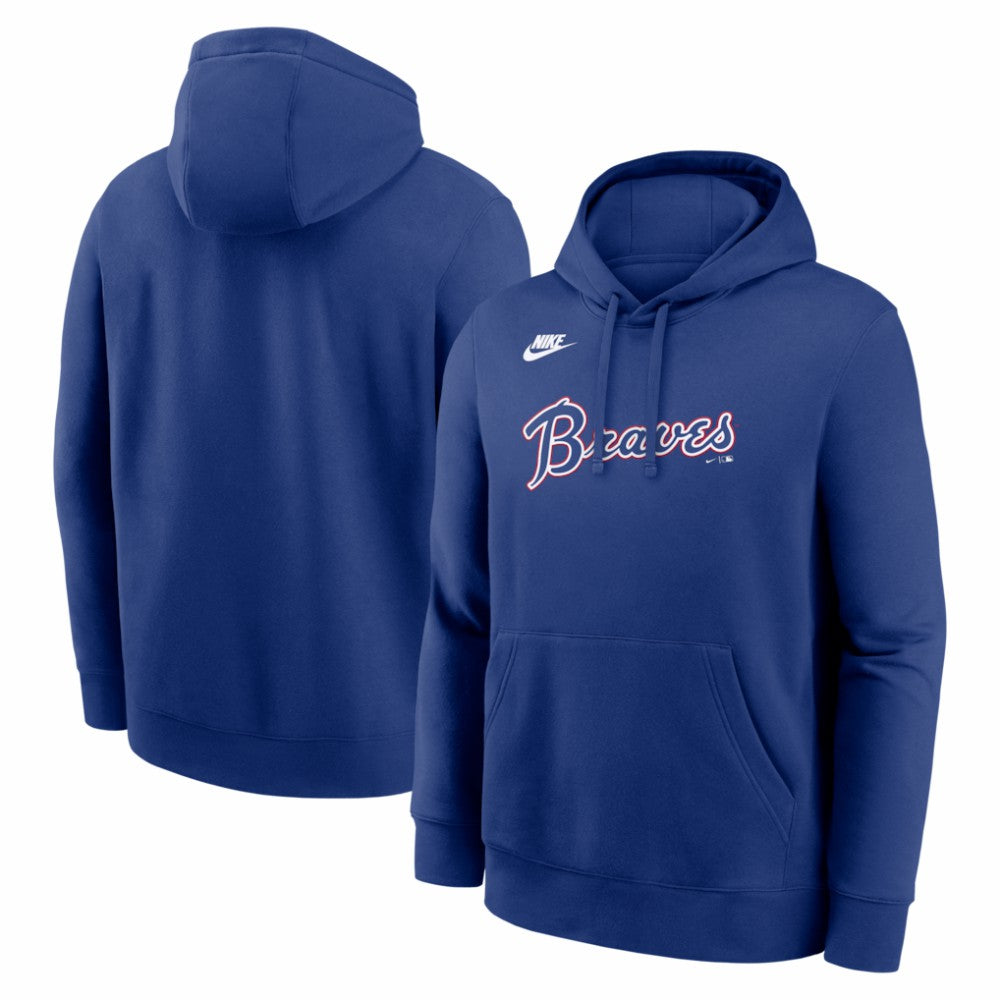 Atlanta Braves Nike Cooperstown Collection Wordmark Club Hoodie - MLB Hoodies