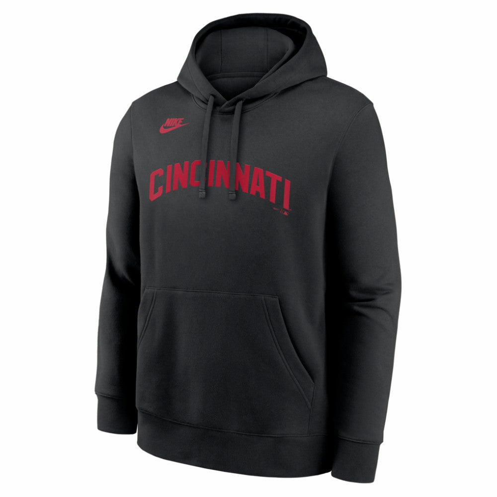 Cincinnati Reds Nike Cooperstown Collection Wordmark Club Hoodie - MLB Hoodies