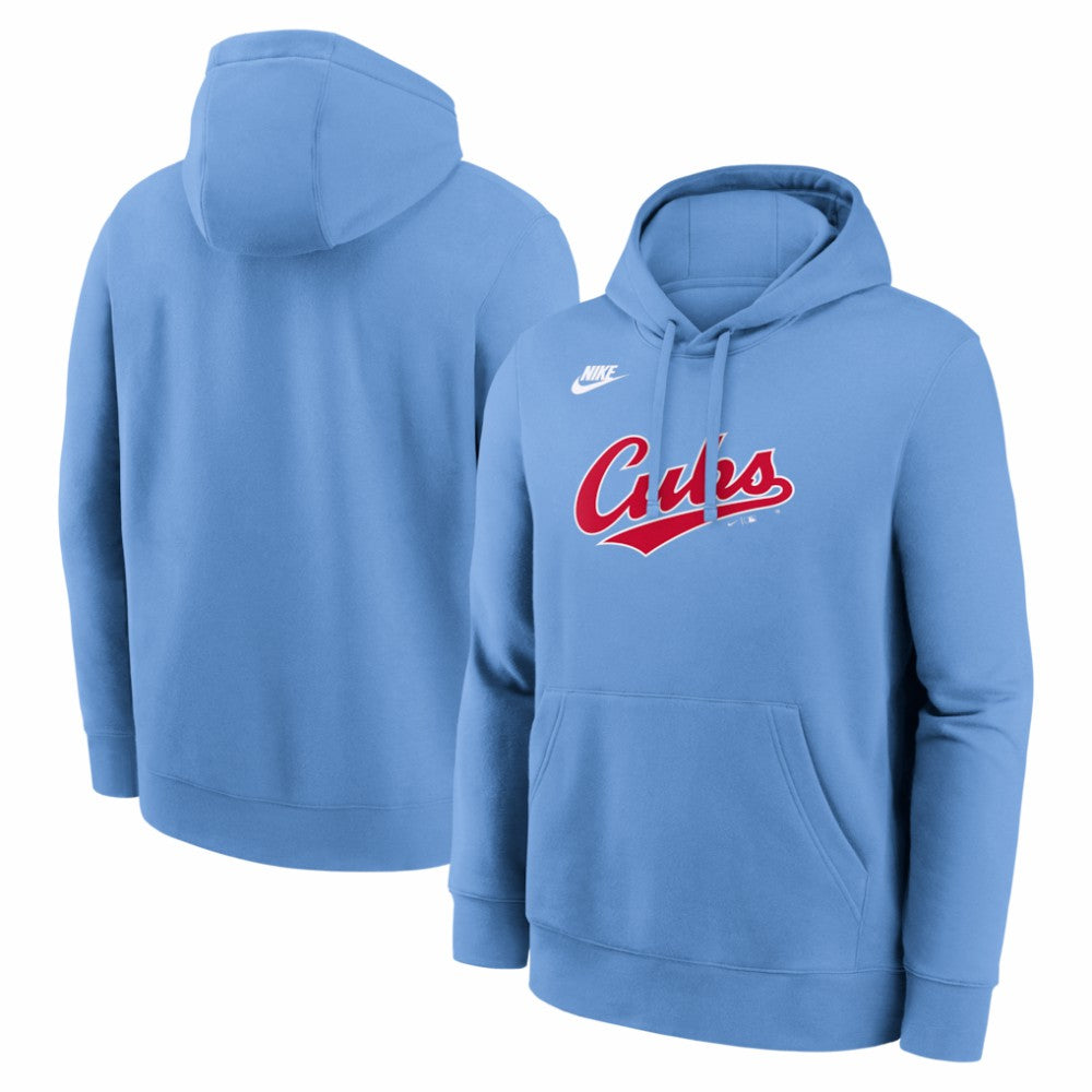 Chicago Cubs Nike Cooperstown Collection Wordmark Club Hoodie - MLB Hoodies