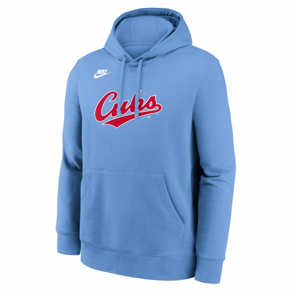 Chicago Cubs Nike Cooperstown Collection Wordmark Club Hoodie - MLB Hoodies