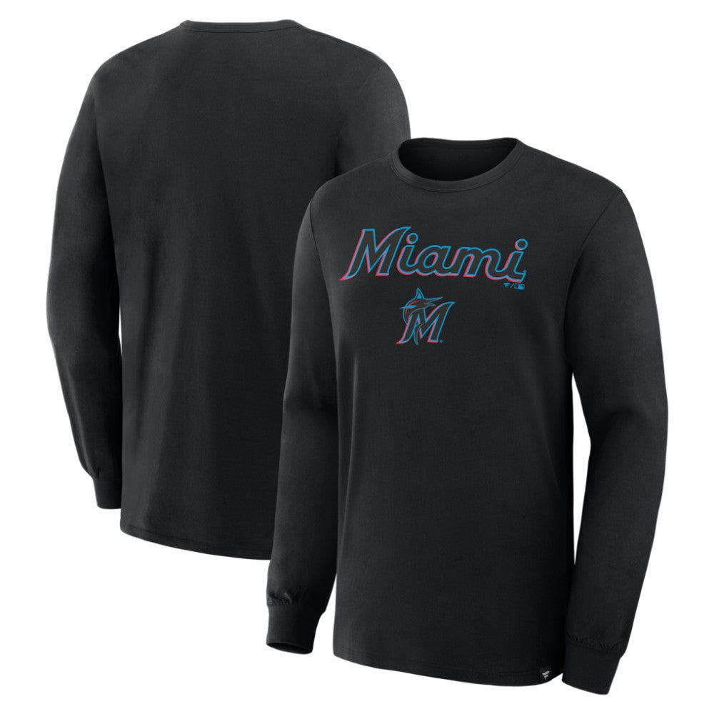 Miami Marlins Fanatics Lock-Up Legacy Long Sleeve T-Shirt - MLB T-shirts