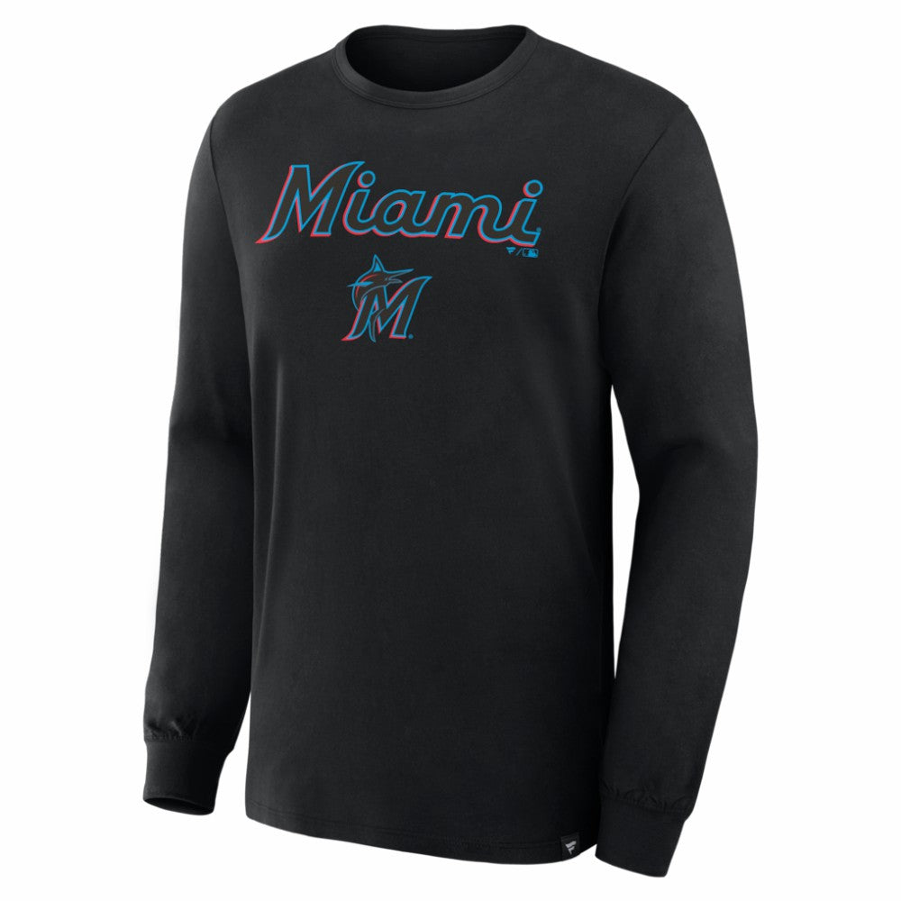 Miami Marlins Fanatics Lock-Up Legacy Long Sleeve T-Shirt - MLB T-shirts