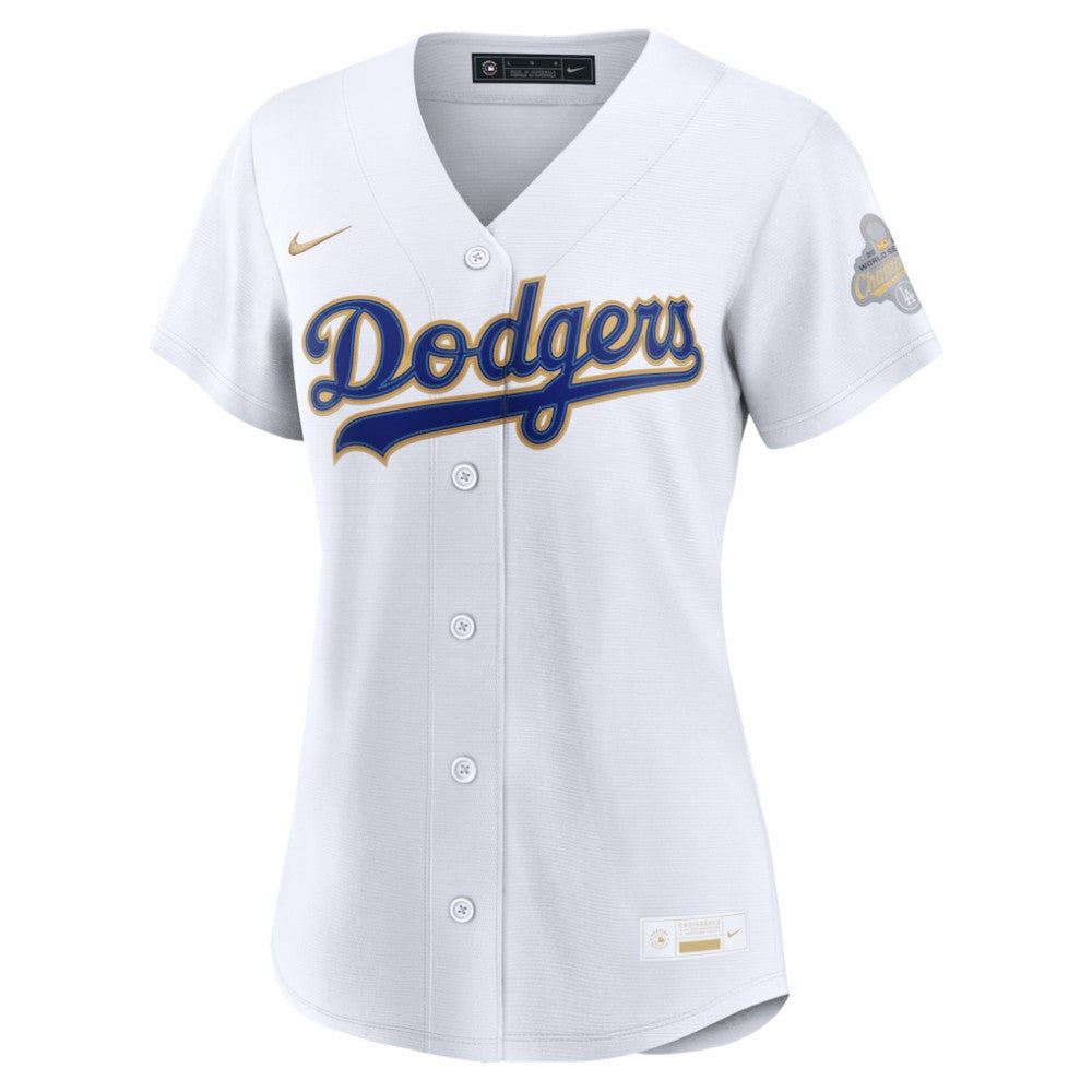 Los Angeles Dodgers Nike Women's 2026 Gold Collection Stadium Jersey - MLB Jerseys