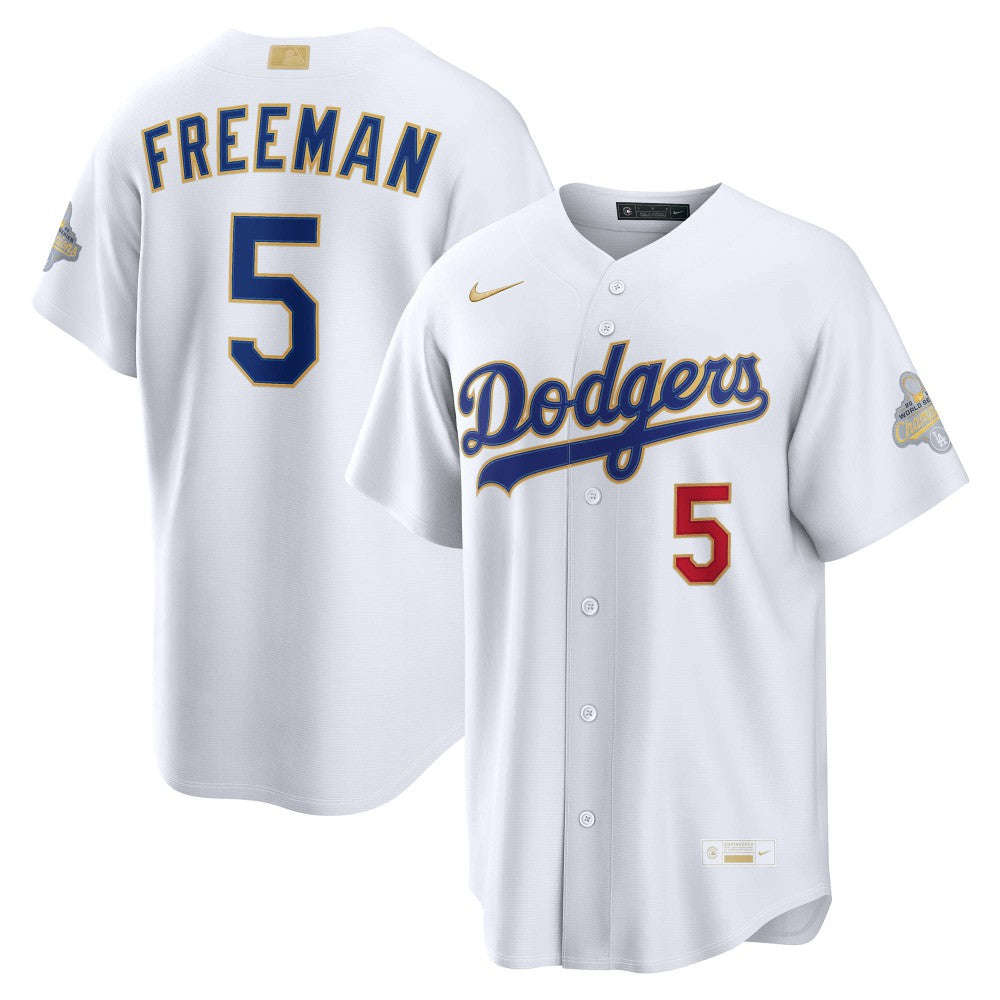 Freddie Freeman Los Angeles Dodgers Nike 2026 Gold Collection Stadium Jersey - MLB Jerseys