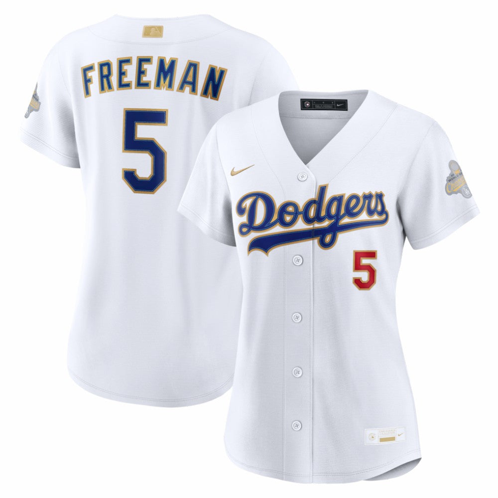 Freddie Freeman Los Angeles Dodgers Nike Women's 2026 Gold Collection Stadium Jersey - MLB Jerseys