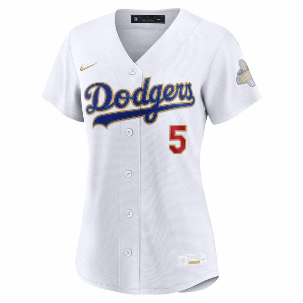 Freddie Freeman Los Angeles Dodgers Nike Women's 2026 Gold Collection Stadium Jersey - MLB Jerseys