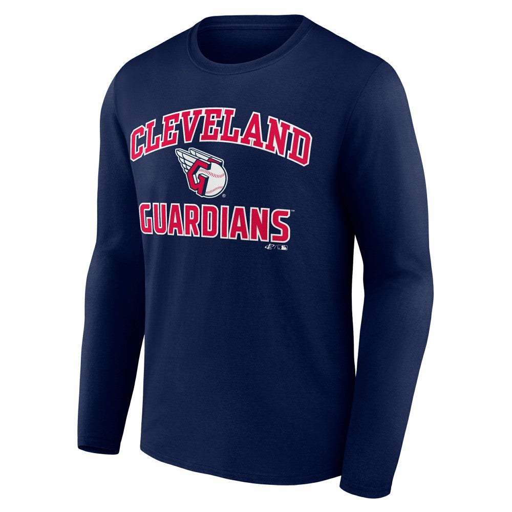 Cleveland Guardians Logo Athletic Heart & Soul Long Sleeve T-Shirt - MLB T-shirts
