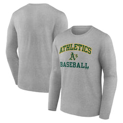 Athletics Logo Athletic Heart & Soul Long Sleeve T-Shirt - MLB T-shirts