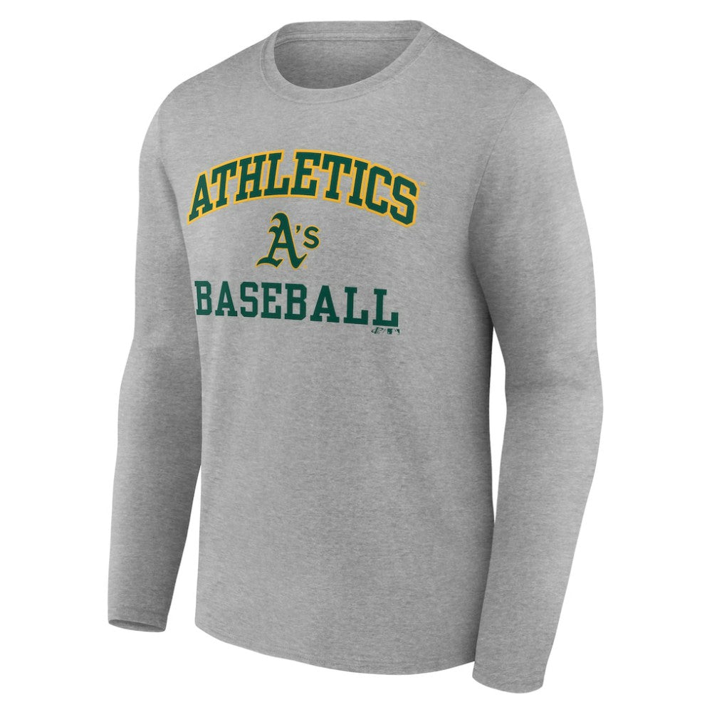 Athletics Logo Athletic Heart & Soul Long Sleeve T-Shirt - MLB T-shirts