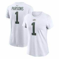 Green Bay Packers Micah Parsons  Women's Player Name & Number T-Shirt | NFL On sale