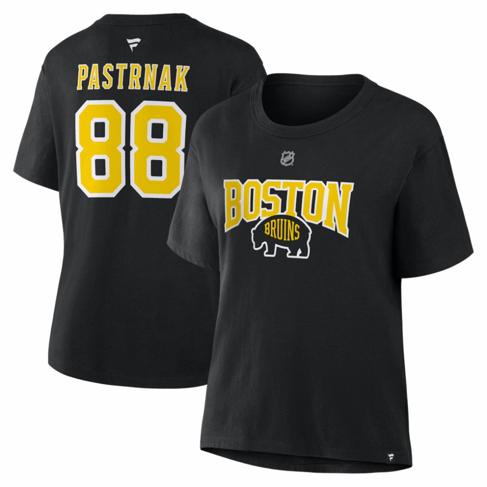 David Pastrnak Boston Bruins Fanatics Women's 2026 NHL Stadium Series Authentic Stack Name & Number T-Shirt -  NHL T-shirts