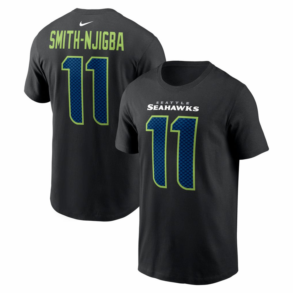 Seattle Seahawks Jaxon Smith-Njigba  Carbon Name & Number T-Shirt | NFL Near me