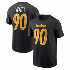 Pittsburgh Steelers T.J. Watt  Carbon Name & Number T-Shirt | NFL Near me