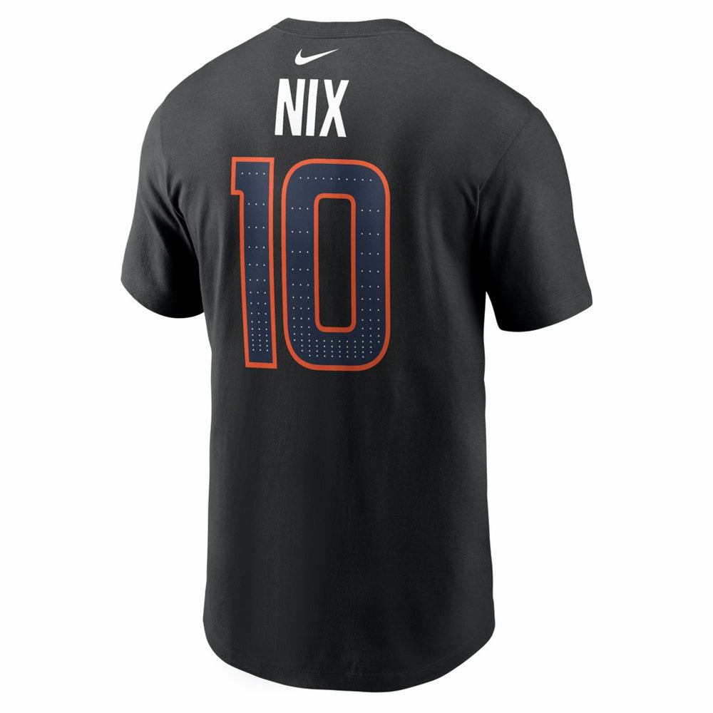 Denver Broncos Bo Nix  Carbon Name & Number T-Shirt | NFL Online