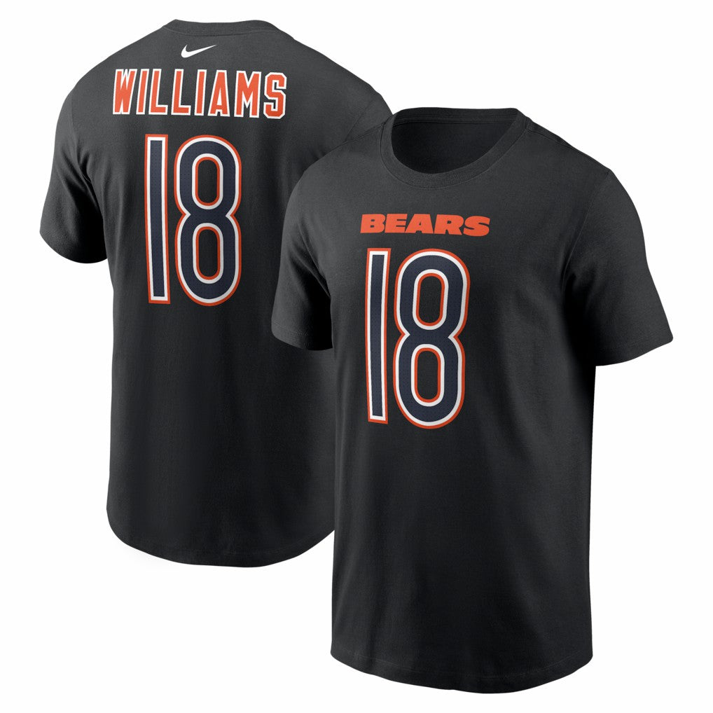 Chicago Bears Caleb Williams  Carbon Name & Number T-Shirt | NFL Online