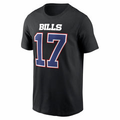 Buffalo Bills Josh Allen  Carbon Name & Number T-Shirt | NFL Outlet