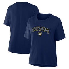 Milwaukee Brewers Fanatics Women's Lockup Legacy T-Shirt - MLB T-shirts