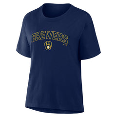 Milwaukee Brewers Fanatics Women's Lockup Legacy T-Shirt - MLB T-shirts