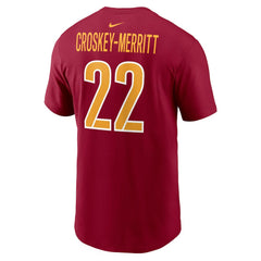 Washington Commanders Jacory Croskey-Merritt  Player Name & Number T-Shirt | NFL Sale