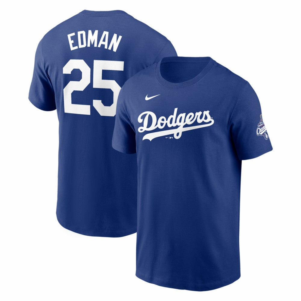 Tommy Edman Los Angeles Dodgers Nike 2025 World Series Champions Name & Number T-Shirt - MLB T-shirts