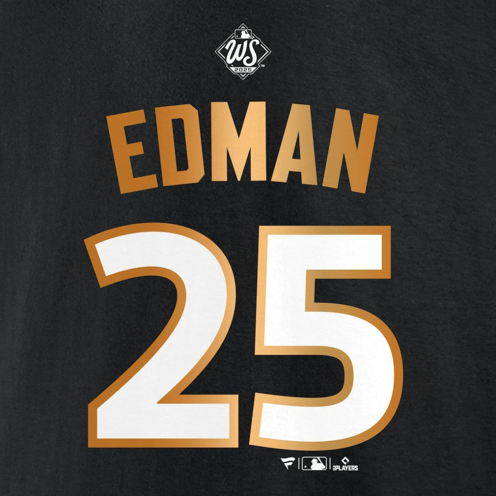 Tommy Edman Los Angeles Dodgers Fanatics 2025 World Series Champions Name & Number T-Shirt - MLB T-shirts