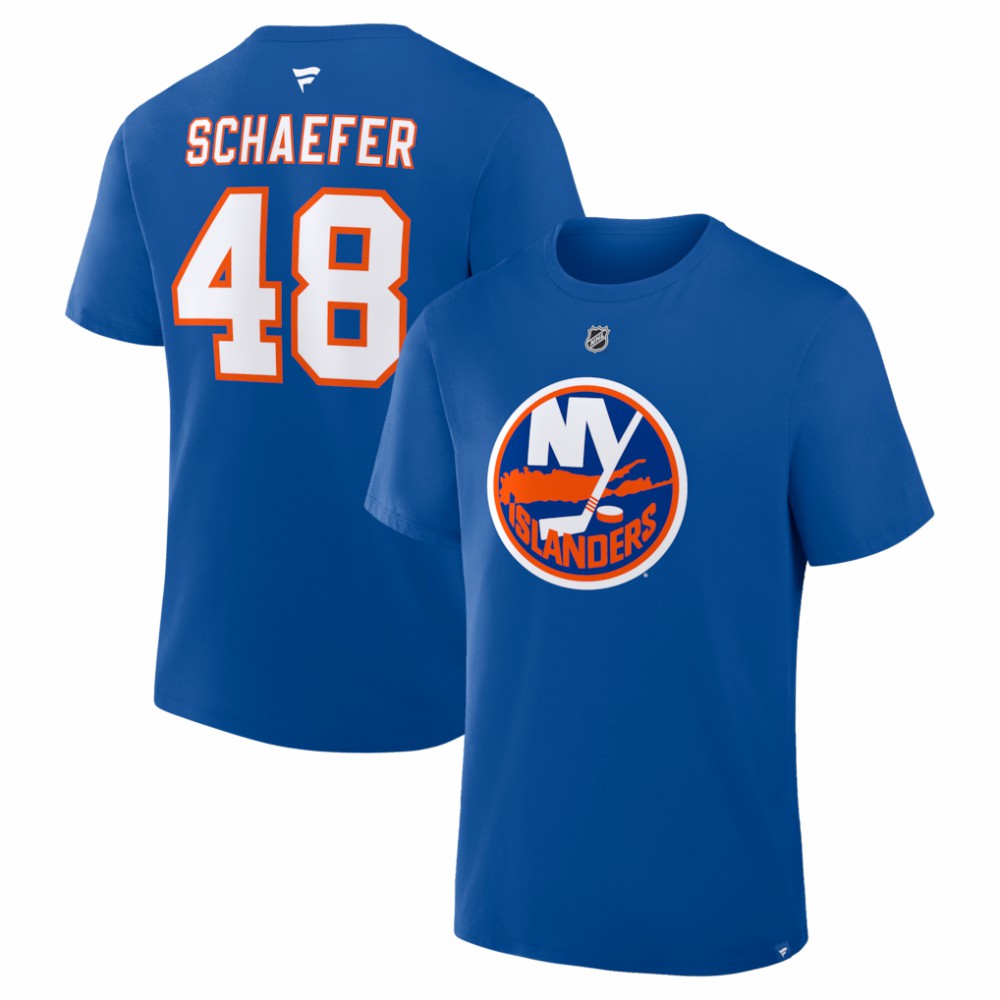 Matthew Schaefer New York Islanders Fanatics Authentic Stack Name & Number T-Shirt -  NHL T-shirts