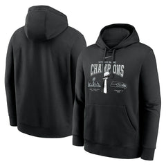 Seattle Seahawks Super Bowl LX Champions Locker Room Trophy Collection Fleece Hoodie | NFL Discount