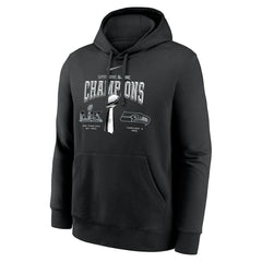 Seattle Seahawks Super Bowl LX Champions Locker Room Trophy Collection Fleece Hoodie | NFL Discount