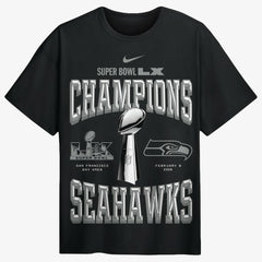 Seattle Seahawks Super Bowl LX Champions Locker Room Trophy Collection Authentic T-Shirt | NFL US