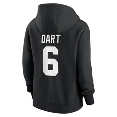 New York Giants Jaxson Dart  Women's Player Name & Number Fleece Hoodie | NFL Near me