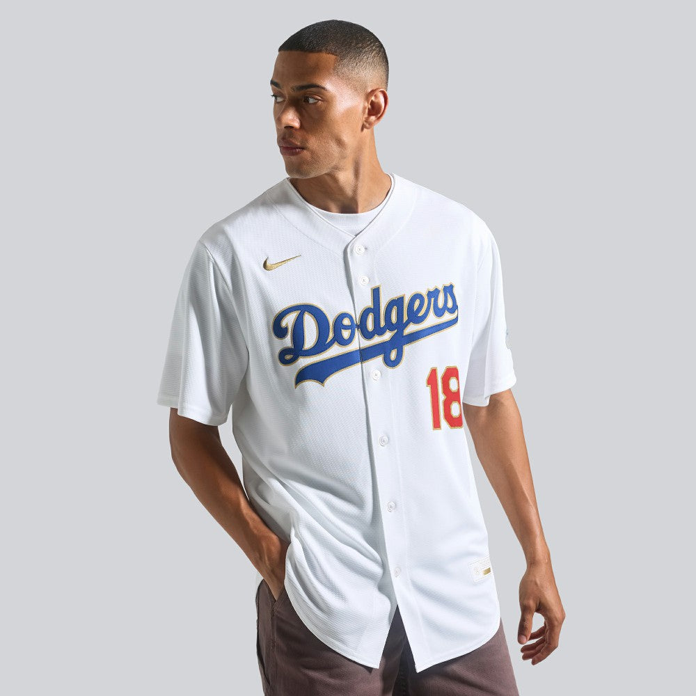 Yoshinobu Yamamoto Los Angeles Dodgers Nike 2026 Gold Collection Stadium Jersey - MLB Jerseys