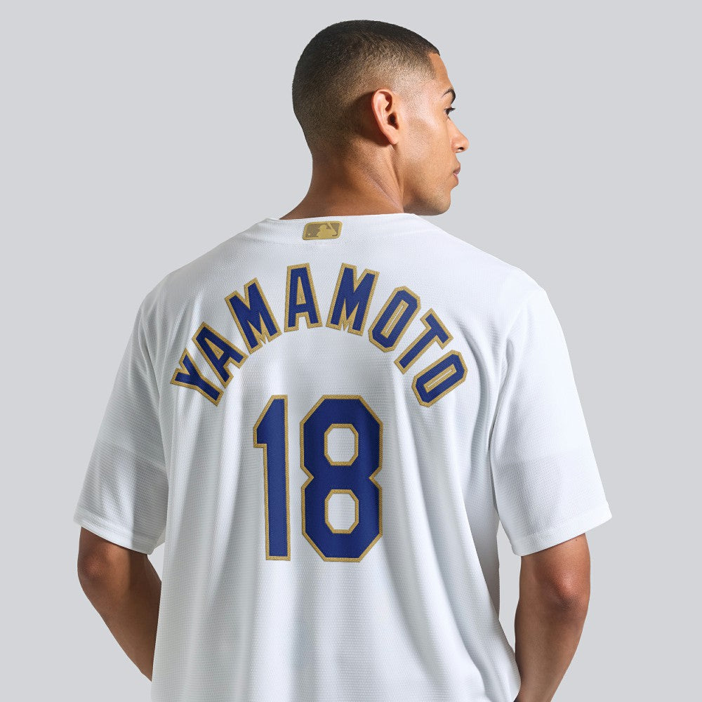Yoshinobu Yamamoto Los Angeles Dodgers Nike 2026 Gold Collection Stadium Jersey - MLB Jerseys