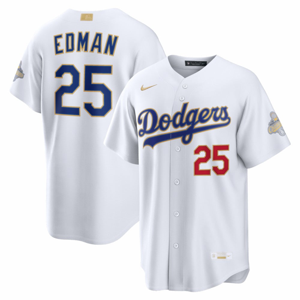Tommy Edman Los Angeles Dodgers Nike 2026 Gold Collection Stadium Jersey - MLB Jerseys