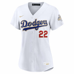 Clayton Kershaw Los Angeles Dodgers Nike Women's 2026 Gold Collection Stadium Jersey - MLB Jerseys