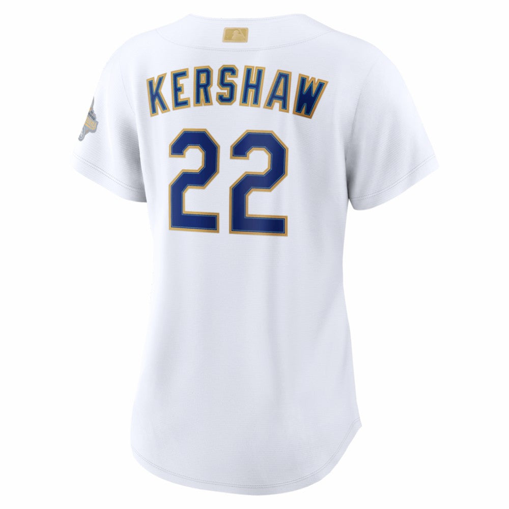 Clayton Kershaw Los Angeles Dodgers Nike Women's 2026 Gold Collection Stadium Jersey - MLB Jerseys
