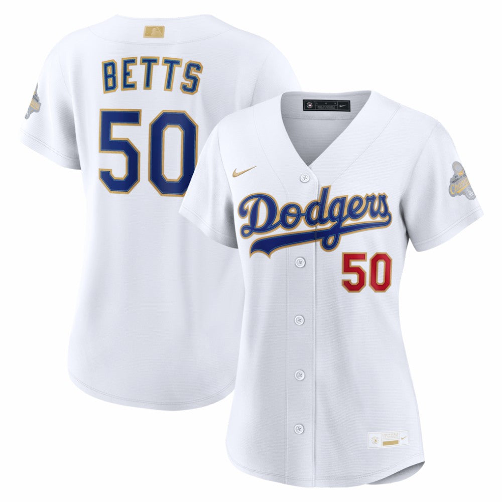 Mookie Betts Los Angeles Dodgers Nike Women's 2026 Gold Collection Stadium Jersey - MLB Jerseys