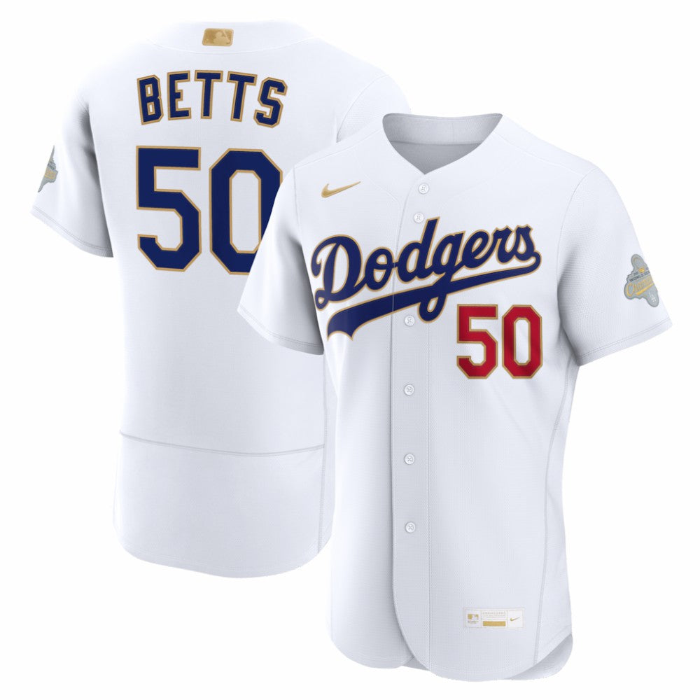 Mookie Betts Los Angeles Dodgers Nike 2026 Gold Collection Authentic Jersey - MLB Jerseys