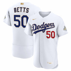 Mookie Betts Los Angeles Dodgers Nike 2026 Gold Collection Authentic Jersey - MLB Jerseys