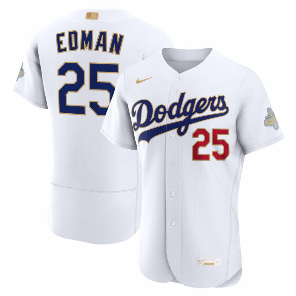 Tommy Edman Los Angeles Dodgers Nike 2026 Gold Collection Authentic Jersey - MLB Jerseys