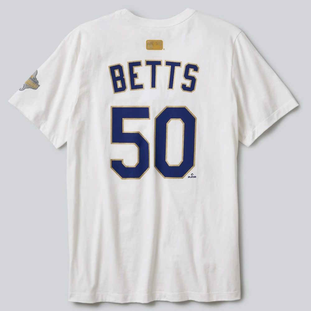 Mookie Betts Los Angeles Dodgers Nike 2026 Gold Collection Name & Number T-Shirt - MLB T-shirts