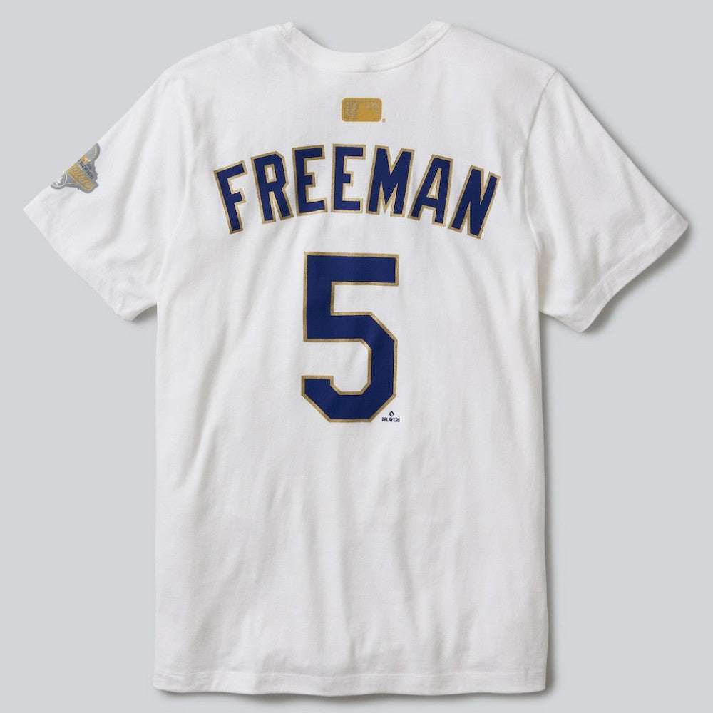 Freddie Freeman Los Angeles Dodgers Nike 2026 Gold Collection Name & Number T-Shirt - MLB T-shirts