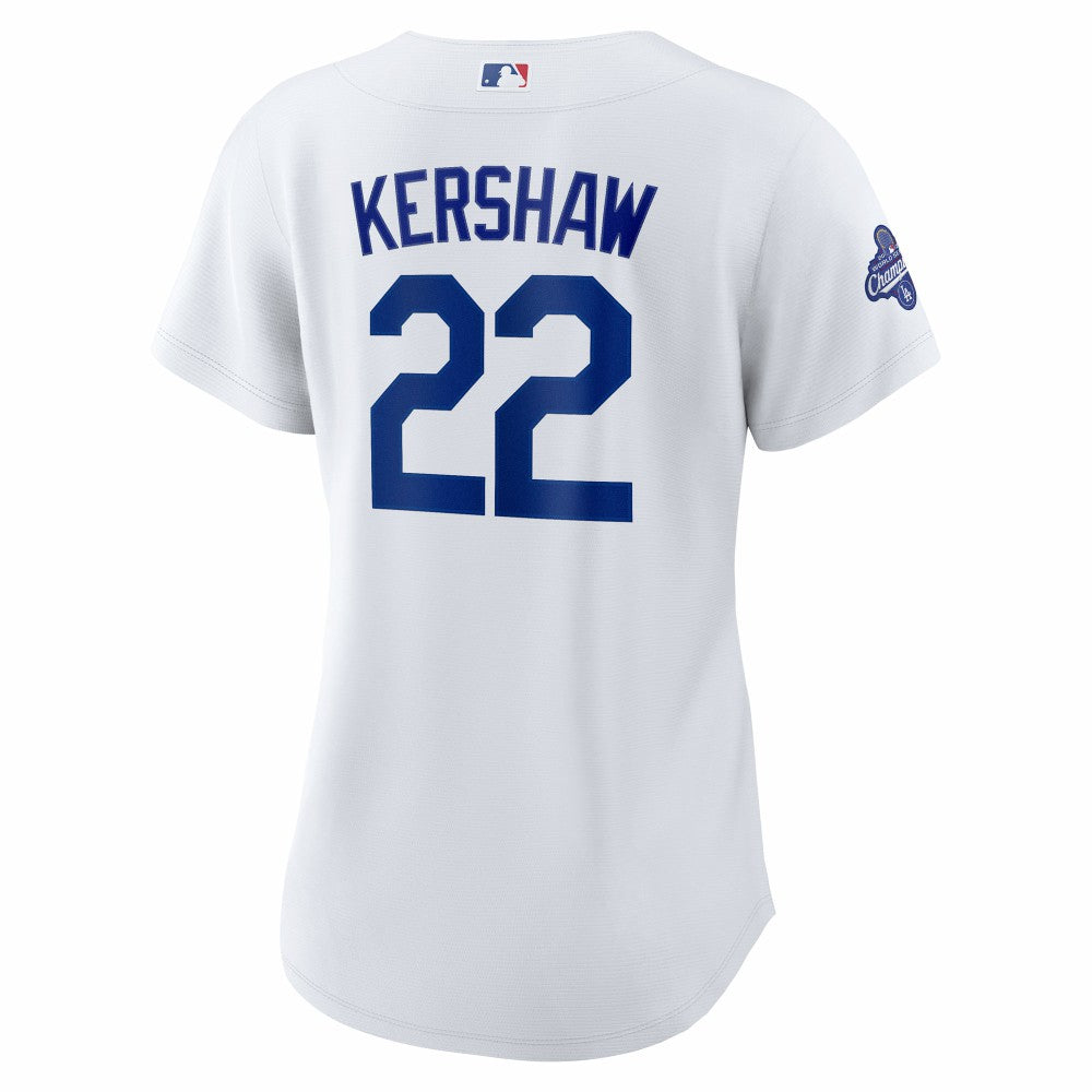 Clayton Kershaw Los Angeles Dodgers Nike Women's Home 2025 World Series Champions Replica Jersey - MLB Jerseys