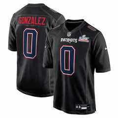New England Patriots Christian Gonzalez  Super Bowl LX Patch Carbon Fashion Game Jersey | NFL On sale