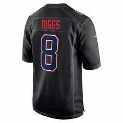 New England Patriots Stefon Diggs  Super Bowl LX Patch Carbon Fashion Game Jersey | NFL Discount