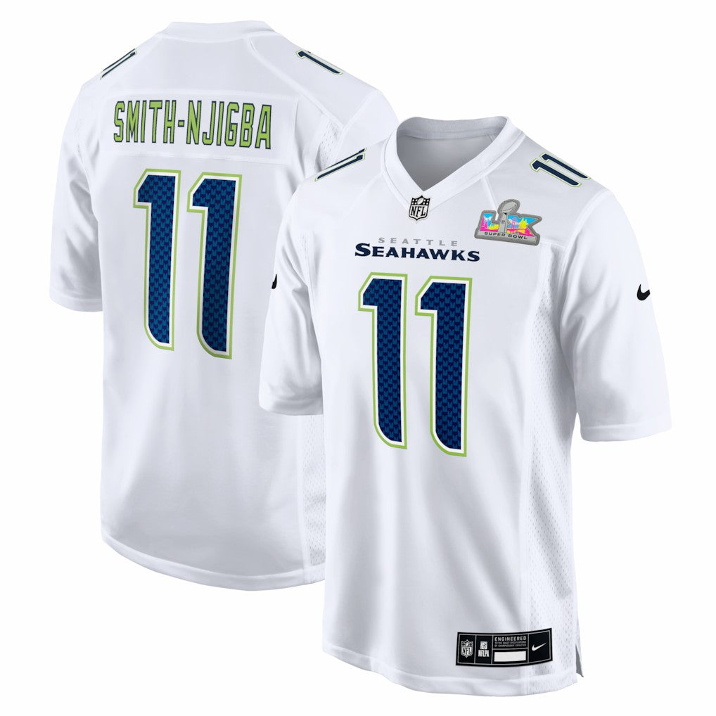Seattle Seahawks Jaxon Smith-Njigba  Super Bowl LX Patch Tundra Fashion Game Jersey | NFL Online