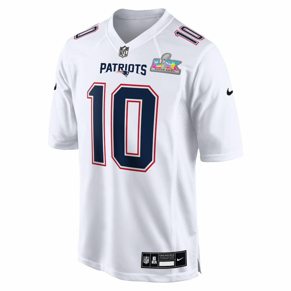 New England Patriots Drake Maye  Super Bowl LX Patch Tundra Fashion Game Jersey | NFL New
