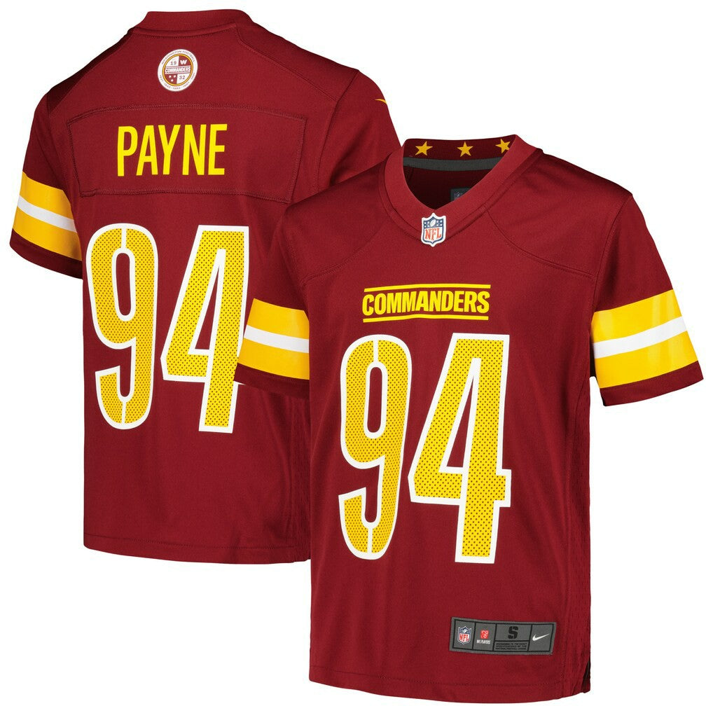 Washington Commanders Daron Payne  Youth Game Jersey | NFL Outlet