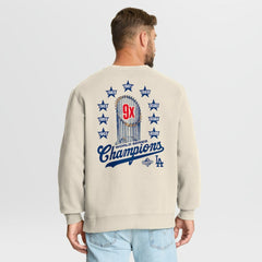 Los Angeles Dodgers Fanatics 9x Champs Crewneck Sweatshirt - MLB Sweatshirts