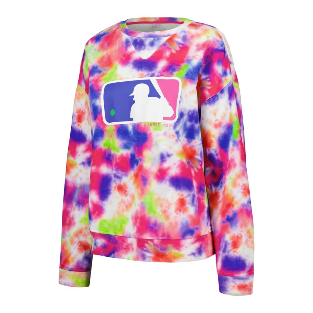 MLB Batterman Terez Neon Tie-Dye Pullover Sweatshirt - MLB Pullover